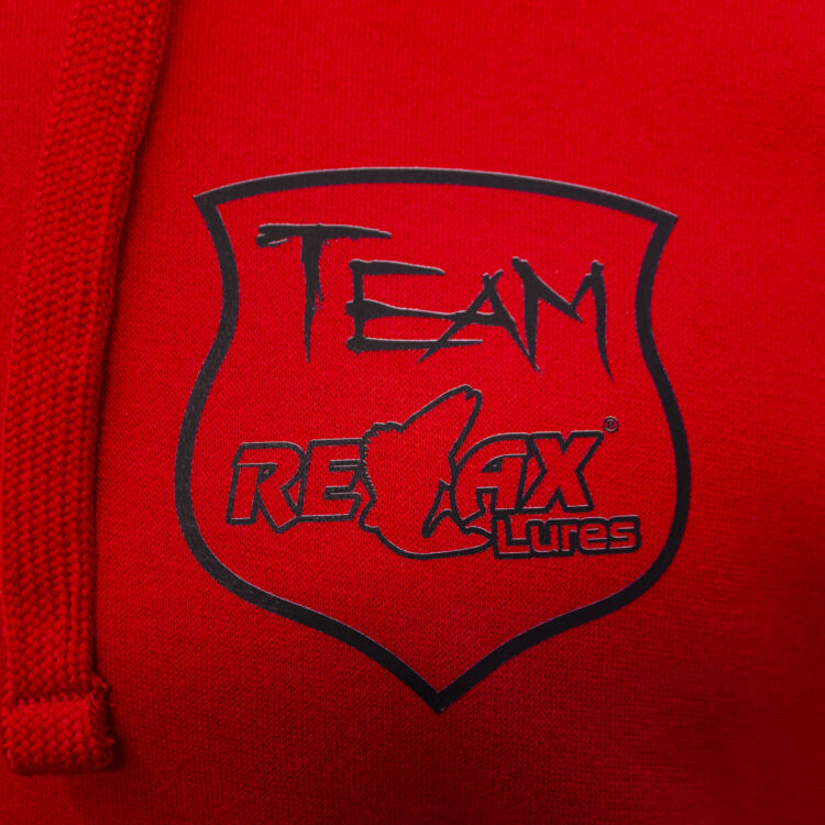 Bluza Zip Hoodie TeamRELAX czerwona - obrazek 3