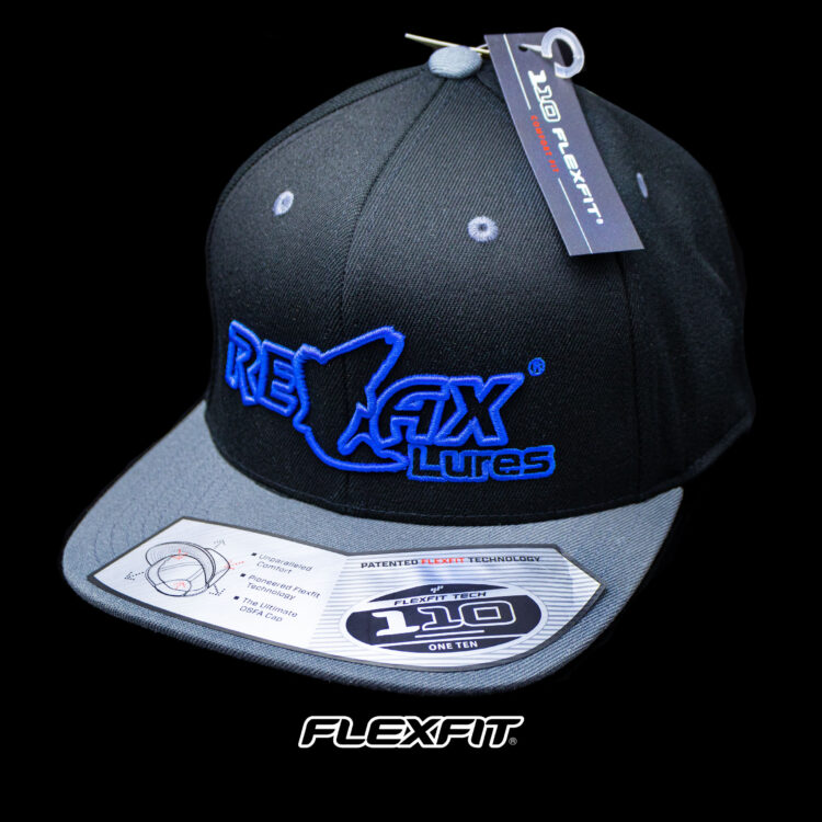 Czapka Snapback RELAX 3D czarno-niebieska FlexFit