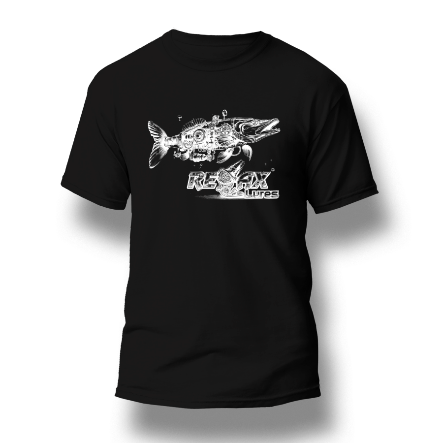 Tee Black Direct - Fish steampunk